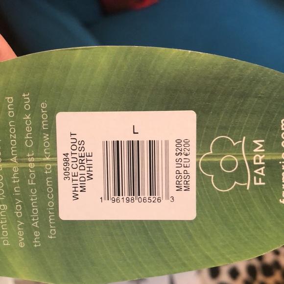 Farm Rio cut out midi dress L - Picture 5 of 5